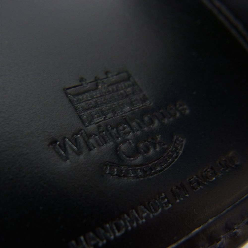 WHITE HOUSE COX ホワイトハウスコックス S1975 COMPACT WALLET BRIDLE LEATHER ブライドルレザー 三つ折り財布 コンパクト ウォレット ブラック系【中古】