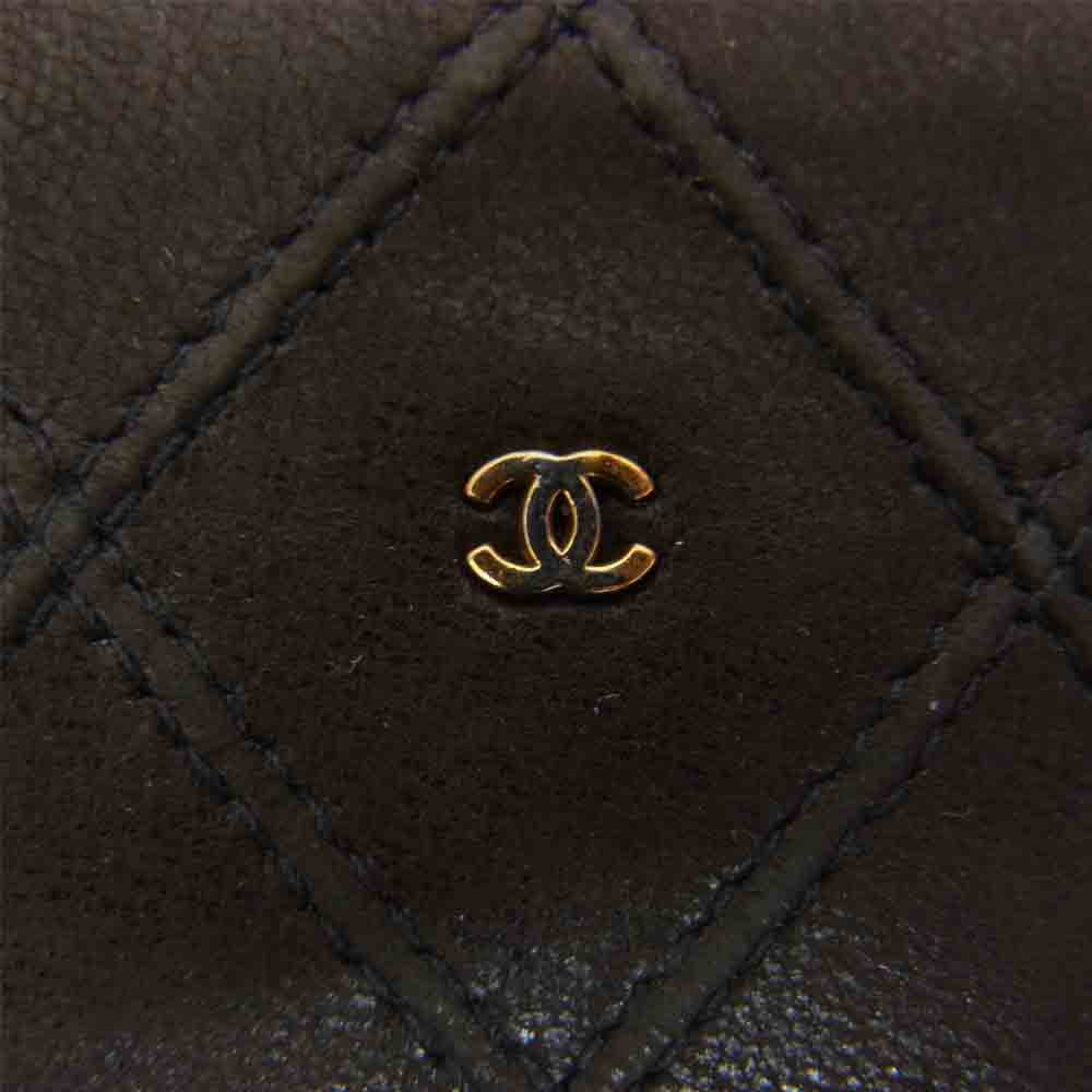 CHANEL シャネル ココマーク マトラッセ メガネケース ブラウン系【中古】
