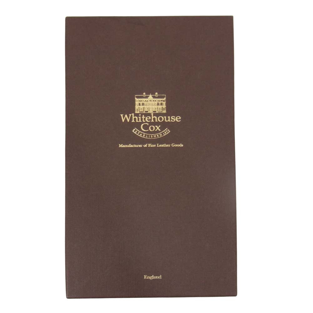 WHITE HOUSE COX ホワイトハウスコックス S1088 LARGE ZIP ROUND PURSE イングリッシュサドルレザー ラウンドジップ ウォレット ブラック系【中古】