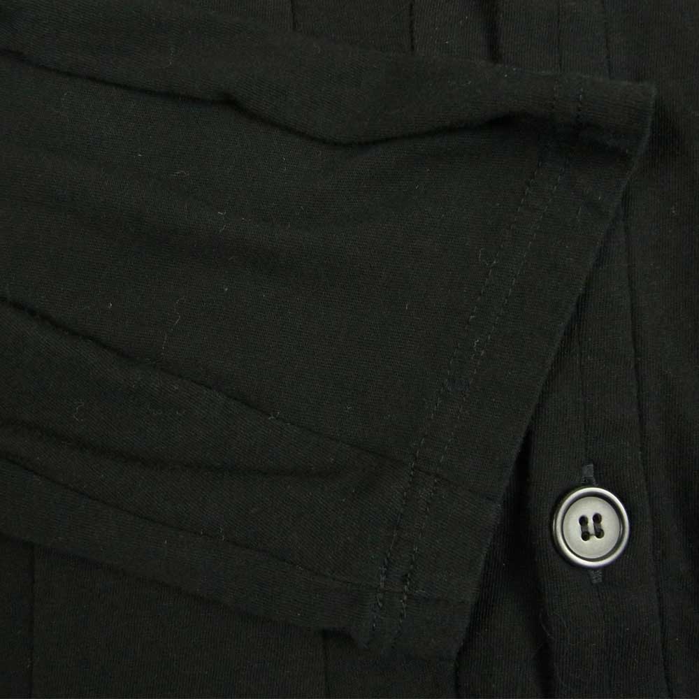 Yohji Yamamoto ヨウジヤマモト POUR HOMME 20SS HN-T36-890 縦切替 天竺 カーディガン ブラック系 3【中古】
