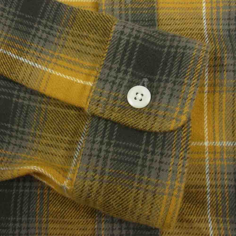 COOTIE クーティー 長袖 チェック シャツ イエロー系 M【中古】