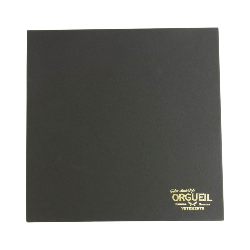 ORGUEIL オルゲイユ OR-7228 FEATHER EDGE BELT フェザー エッジ ベルト ブラウン系【新古品】【未使用】【中古】