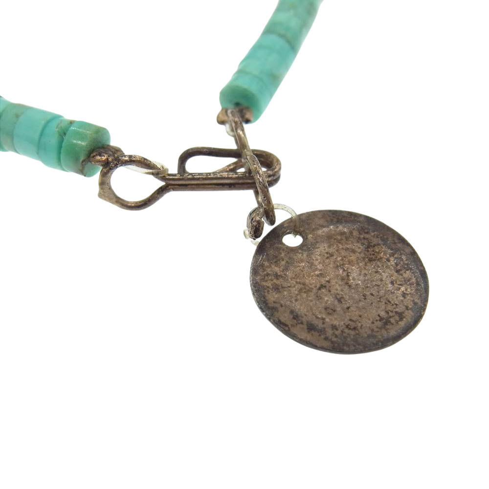 ラッキージョン ターコイズ ビーズ ネックレス【中古】