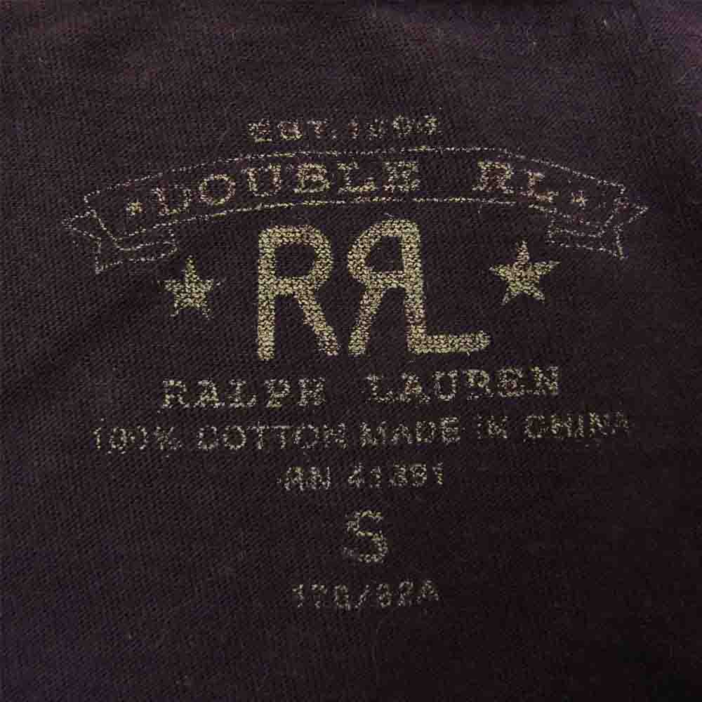 RRL ダブルアールエル ロゴ プリント 半袖 Tシャツ パープル系 S【中古】