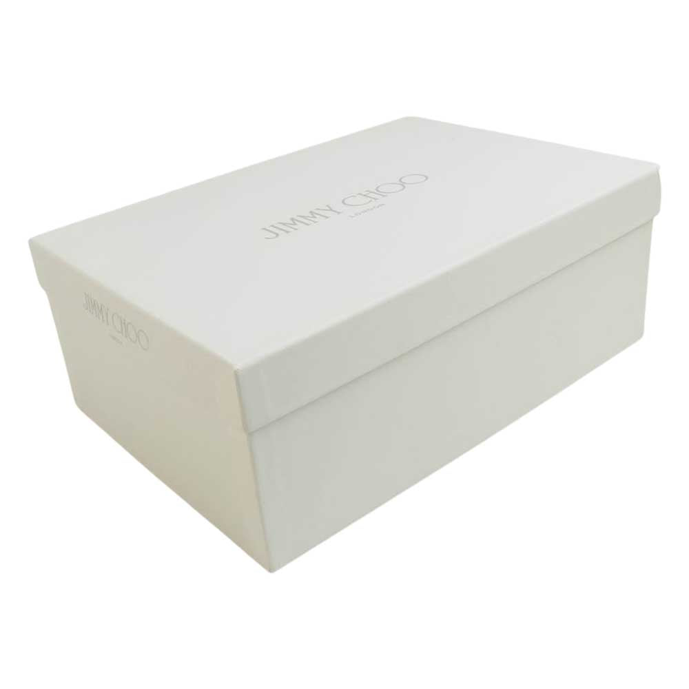 JIMMY CHOO ジミーチュウ グリッター スリッポン ネイビー系 34 実寸22cm【極上美品】【中古】