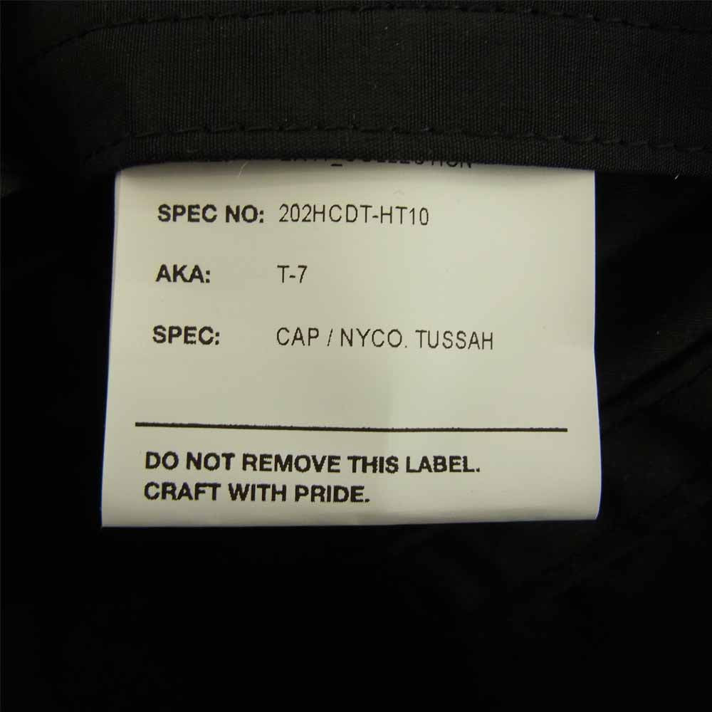 WTAPS ダブルタップス 20AW 202HCDT-HT10 CAP NYCO.TUSSAH キャップ ブラック系 F【極上美品】【中古】