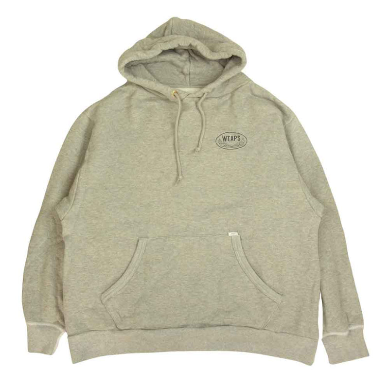 WTAPS ダブルタップス 21AW 212ATDT-CSM29 ACADEMY HOODED COTTON スウェット パーカー グレー系 3【中古】