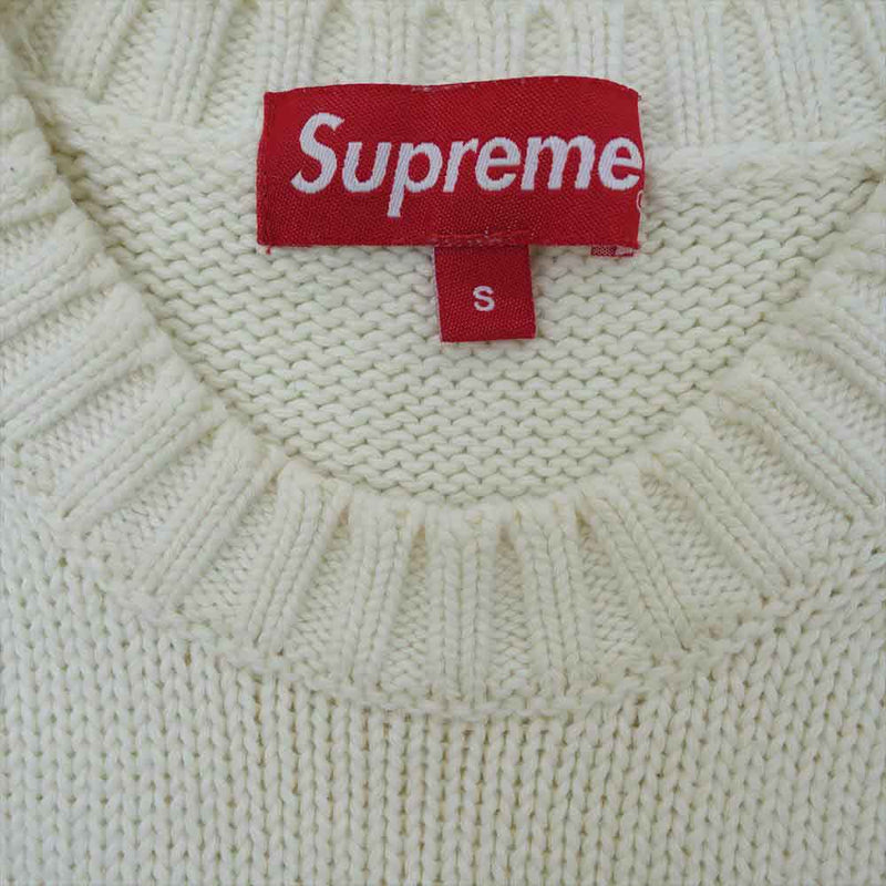 【S】Supreme Tackle Twill Sweater Offwhite