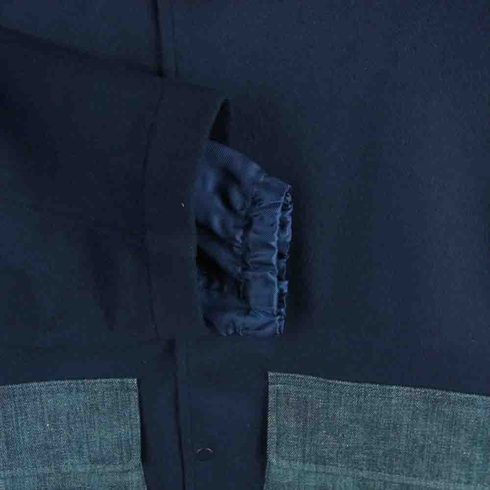 クオン 21AW 141JK010131 LODEN Layerd Jacket ローデンウール レイヤード コーチ ジャケット ダークネイビー系 M【新古品】【未使用】【中古】