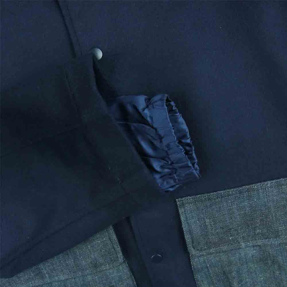 クオン 21AW 141JK010131 LODEN Layerd Jacket ローデンウール レイヤード コーチ ジャケット ダークネイビー系 S【新古品】【未使用】【中古】
