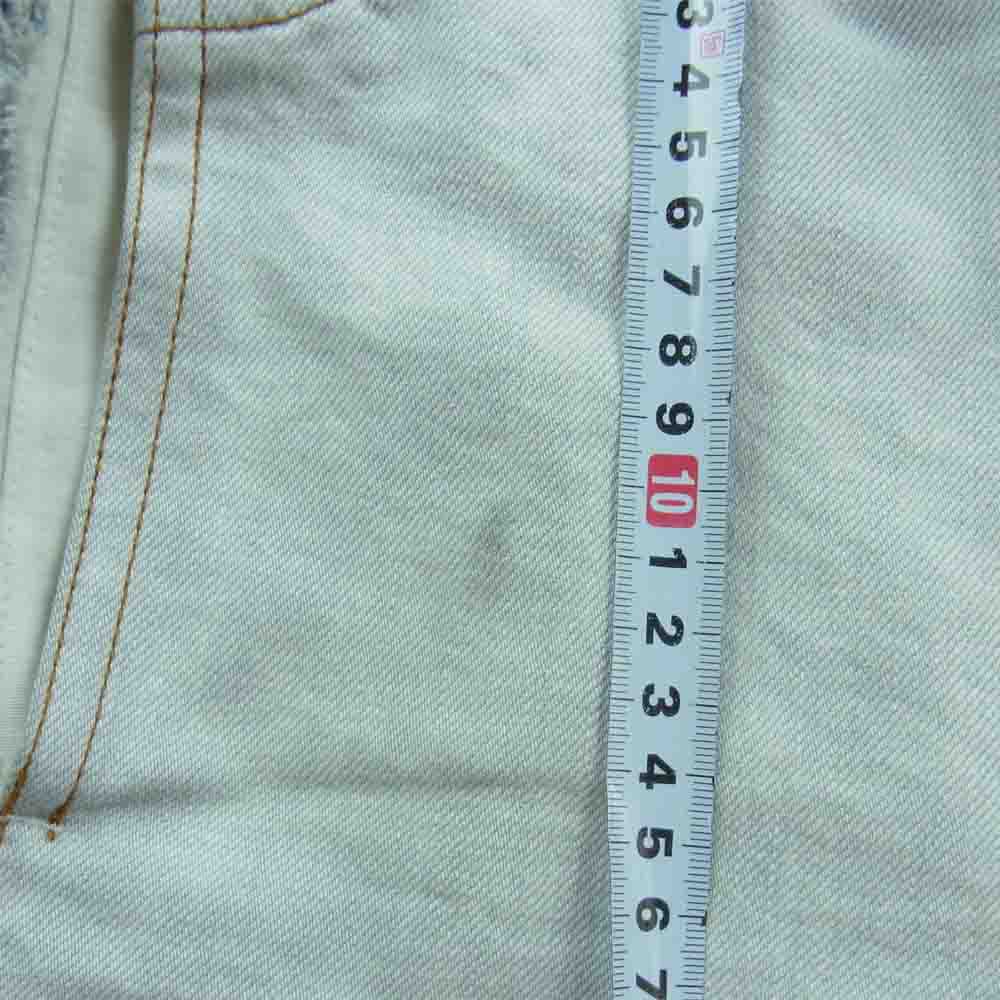 Sacai サカイ 21AW 21-02607M 再構築 裾ジップ ベルテッド デニム パンツ コットン 日本製 ライトブルー系 1【中古】