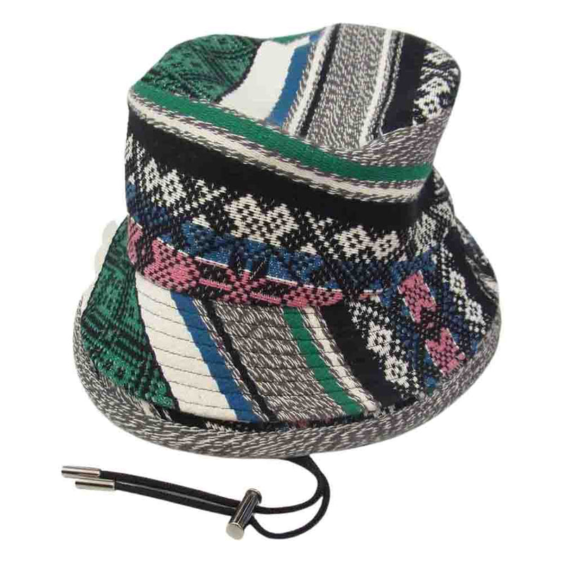 Sacai サカイ 22SS 22-0348S Crochet Cotton Bucket Hat クロシェ レイヤード バケット ハット  マルチカラー系 3【極上美品】【中古】