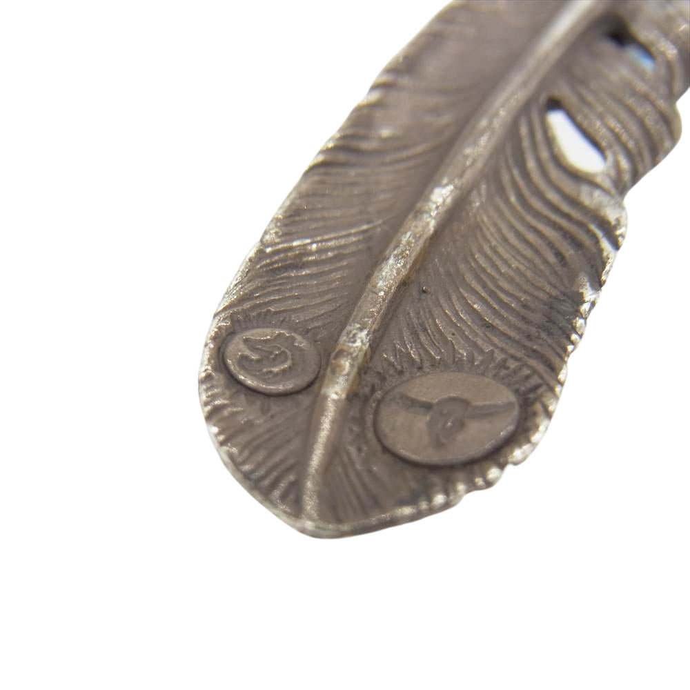 タディアンドキング ハート SV フェザー 銀縄 ターコイズ L シルバー系【中古】