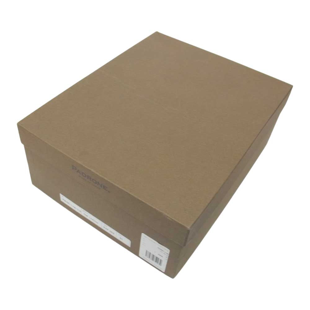 PADRONE パドローネ PU8395-1106 BACK ZIP BOOTS スエード バックジップ ヒール ブーツ ブラック系 41【美品】【中古】