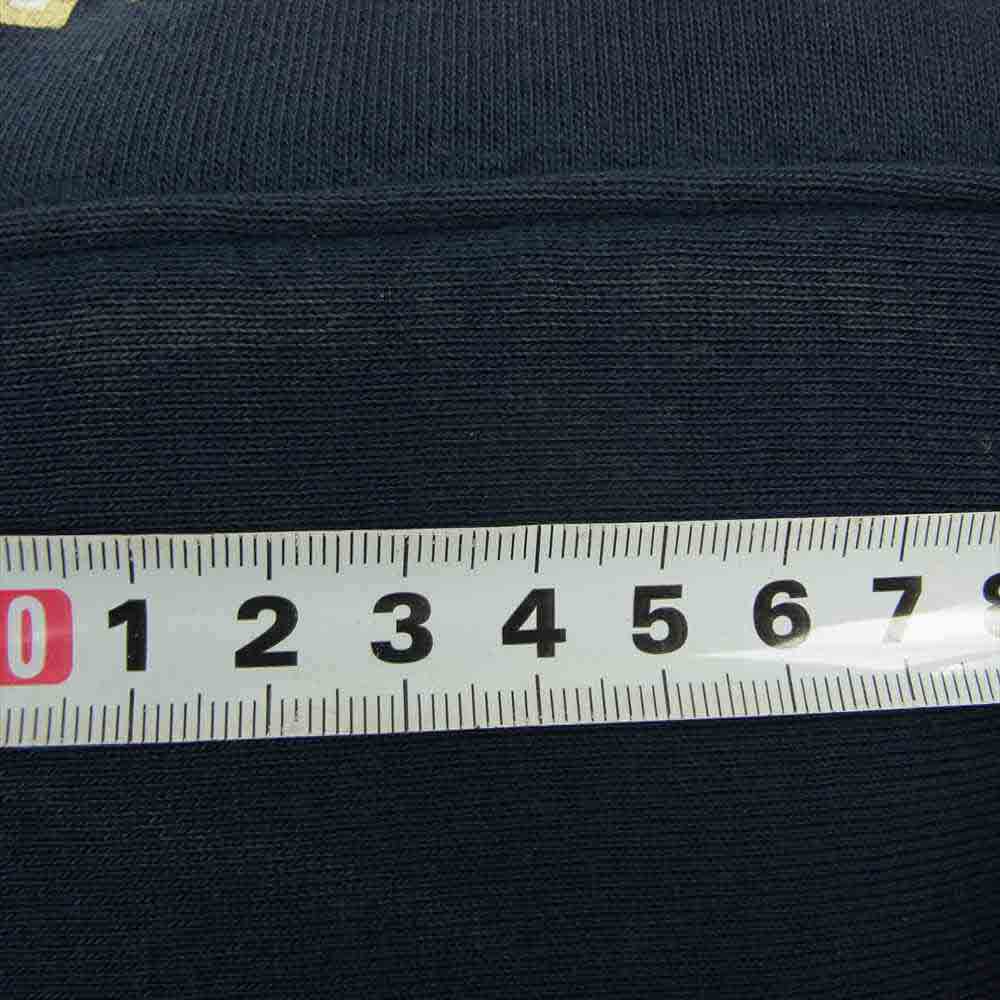 THE FLAT HEAD ザフラットヘッド ハーフジップ スウェット パーカー ネイビー系 M【中古】