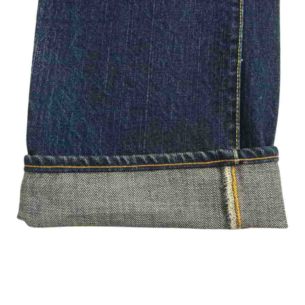 THE FLAT HEAD ザフラットヘッド 3001ZC リアルエイジド加工 ZIPフライ 14.5oz デニム パンツ タイト ストレート インディゴブルー系 32【中古】