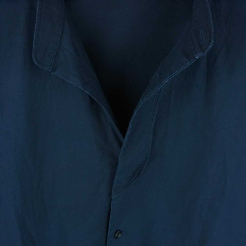 THE RERACS ザリラクス 20FW-REBL-245 BAND COLLAR PLACKET SHIRTS バンドカラー 長袖 シャツ  ダークネイビー系 48【中古】