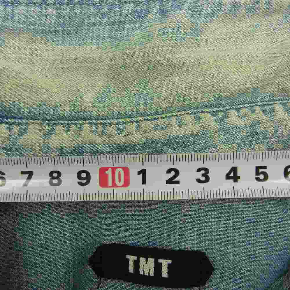 TMT ティーエムティー TSH-S1107 インディゴ デニム シャツ バラボタン インディゴブルー系 M【中古】
