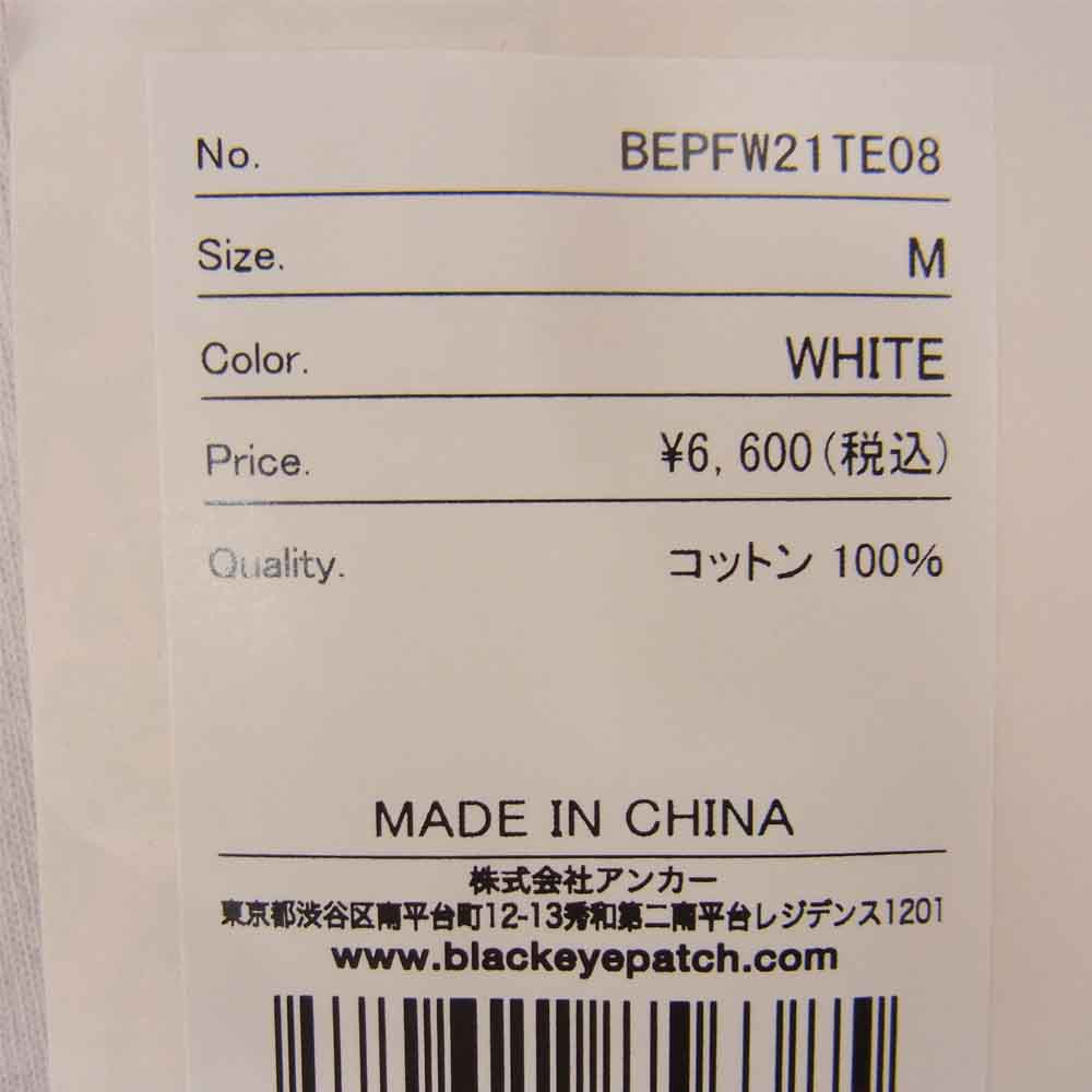 ブラックアイパッチ BEPFW21TE08 OG SMALL LABEL TEE ロゴ スモールラベル Tシャツ ホワイト系 M【新古品】【未使用】【中古】