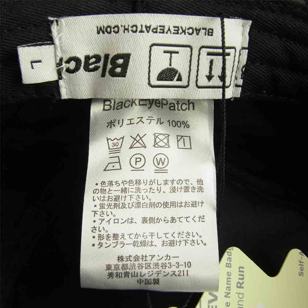 ブラックアイパッチ BEPSS20AC05 REFLECTOR BUCKET HAT 総柄 バケットハット ブラック系 L【新古品】【未使用】【中古】