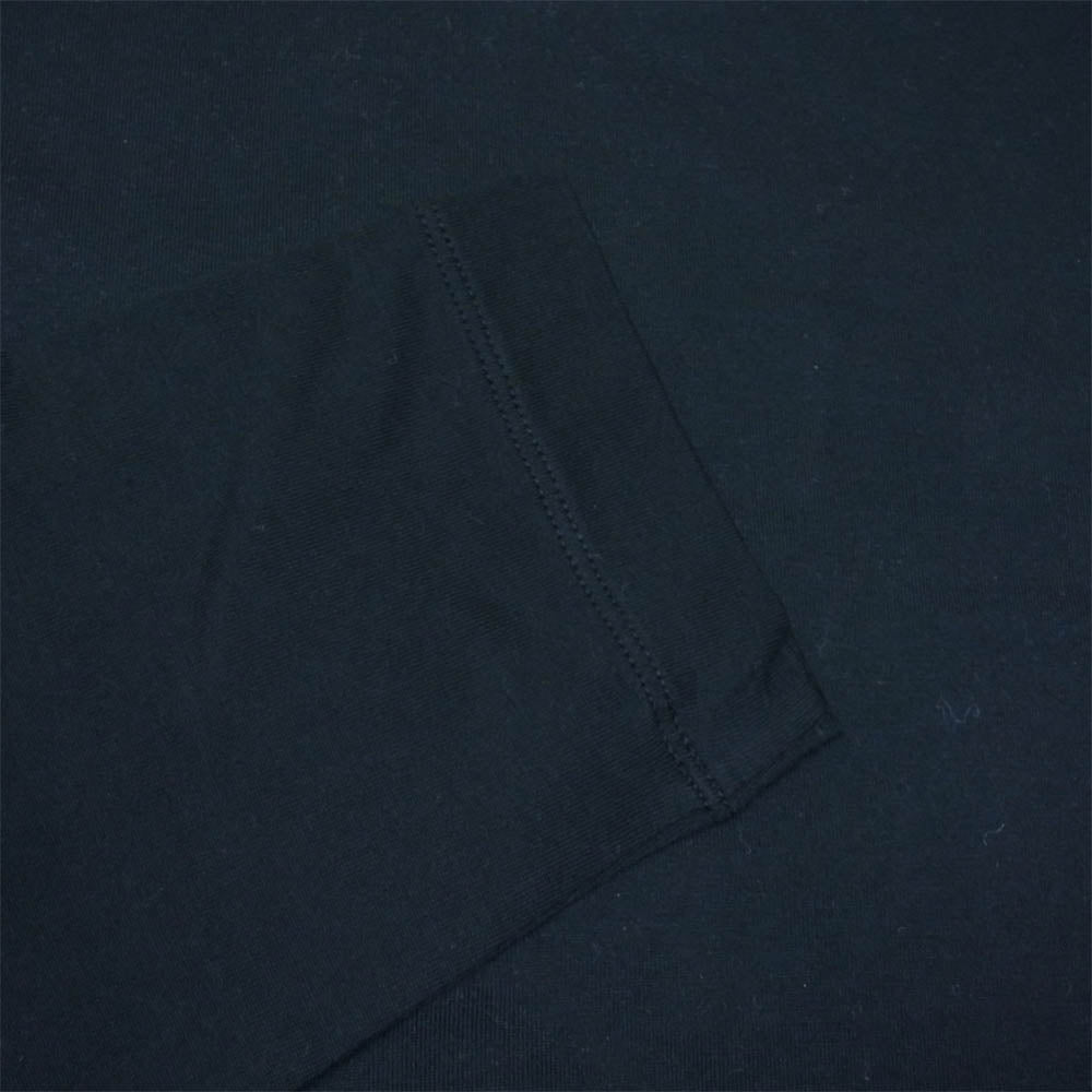 エイトン 日本製 コットン ロング スリーブ カットソー ブラック系 2【美品】【中古】