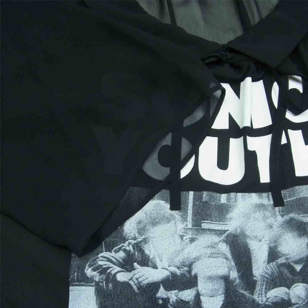HYSTERIC GLAMOUR ヒステリックグラマー 21SS 01211AH07 SONIC YOUTH HERE WHERE ジャージー ブラウス レディース ブラック系 FREE【新古品】【未使用】【中古】