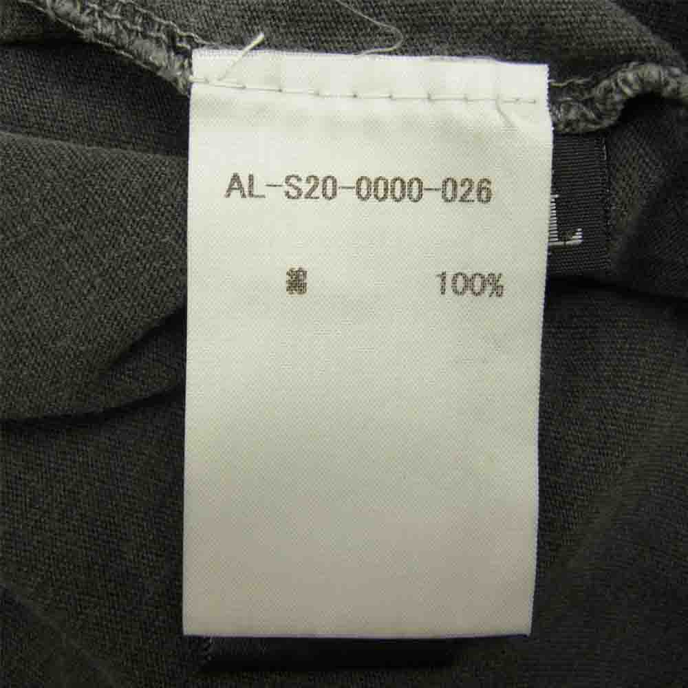 アルケミスト 20SS 国内正規品 still rollin short sleeve t-shirt ダメージ加工 Tシャツ グレー系 XL【中古】