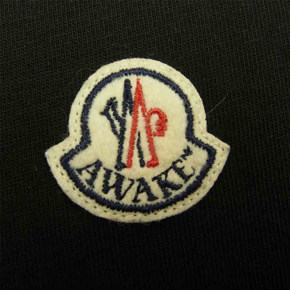MONCLER モンクレール GENIUS ジーニアス モンクレールジャパンタグ 20SS AWAKE MAGLIA T-SHIRT アウェイク Tシャツ ブラック系 XXL【中古】