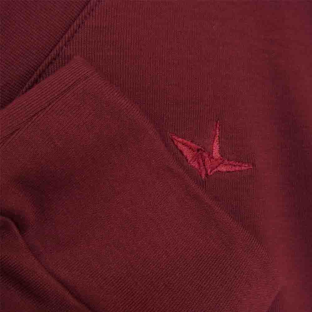 1piu1uguale3 ウノピュウノウグァーレトレ MRT174 DUAL WARM JERSEY L/S V-NECK デュアルウォームベア 天竺 Vネック 長袖 Tシャツ エンジ系 Ⅶ【美品】【中古】