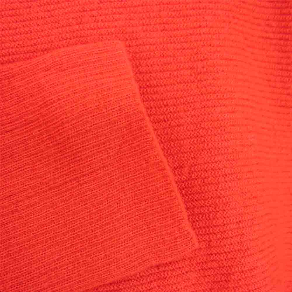 ISSEY MIYAKE イッセイミヤケ 132.5 IL03KN732 FLAT RIB KNIT フラット リブ ハイネック ニット レッド レッド系 2【中古】