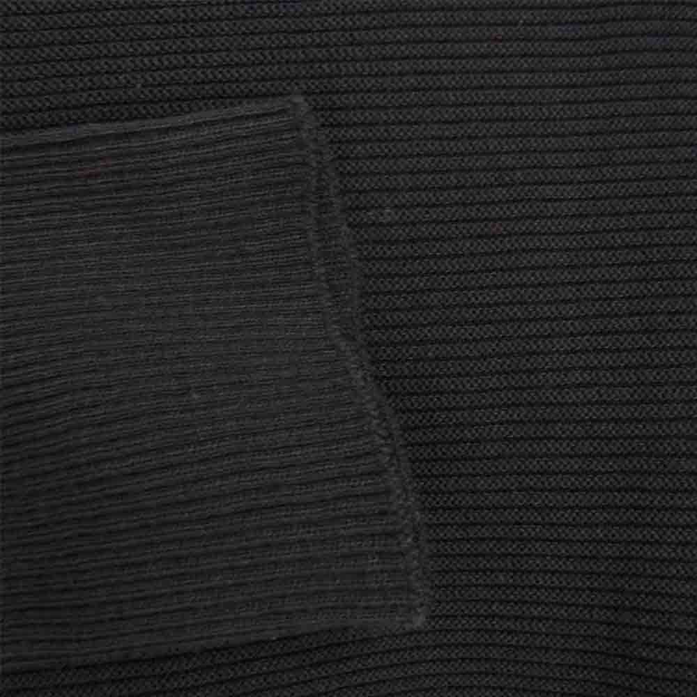 ISSEY MIYAKE イッセイミヤケ 132.5 IL03KN711 FLAT RIB KNIT フラット リブ ハイネック ニット ブラック ブラック系 2【中古】