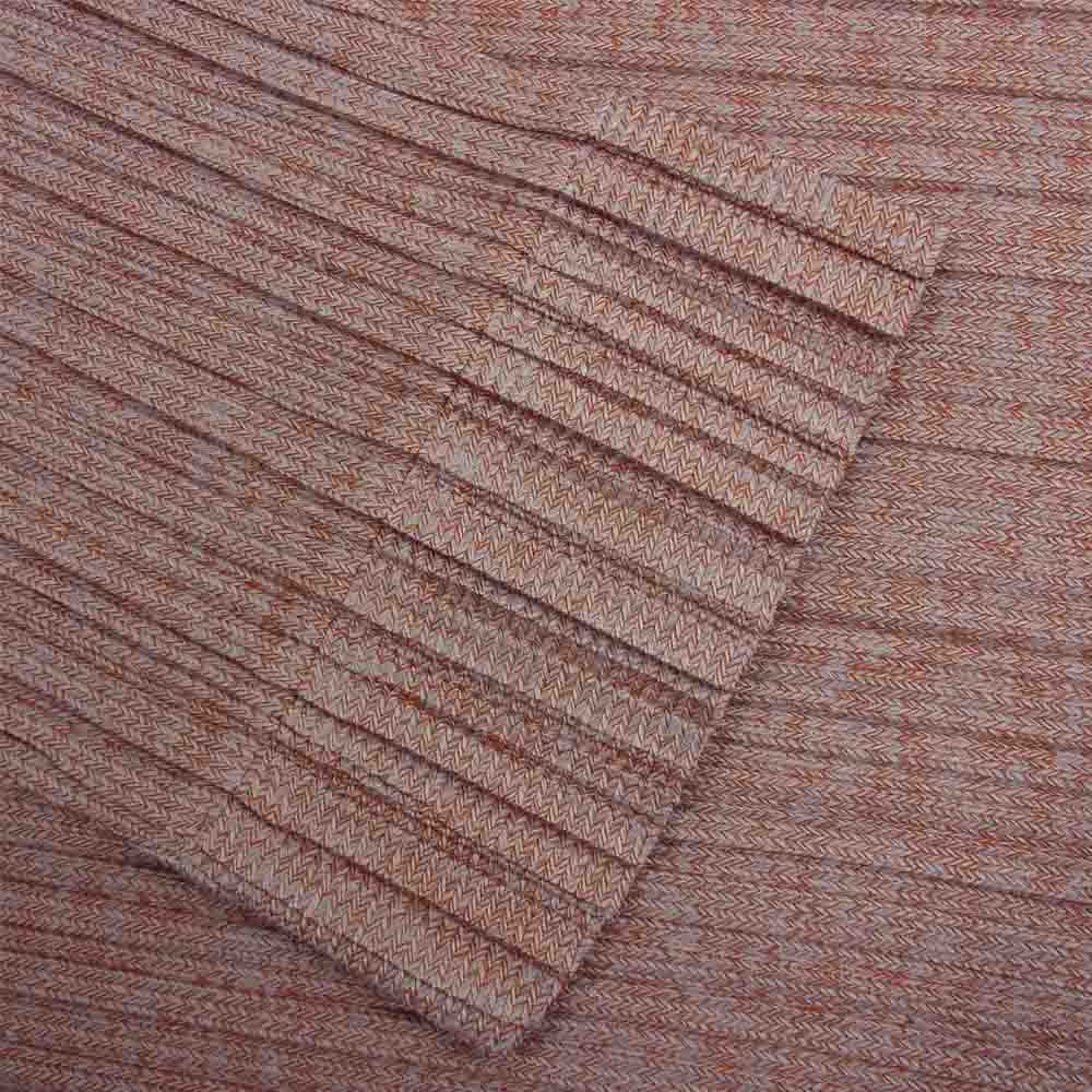 PLEATS PLEASE プリーツプリーズ イッセイミヤケ PP83-JK691 横プリーツ加工 編地柄 ハイネック ワイドシルエット カットソー ブルー系 レッド系 3【中古】