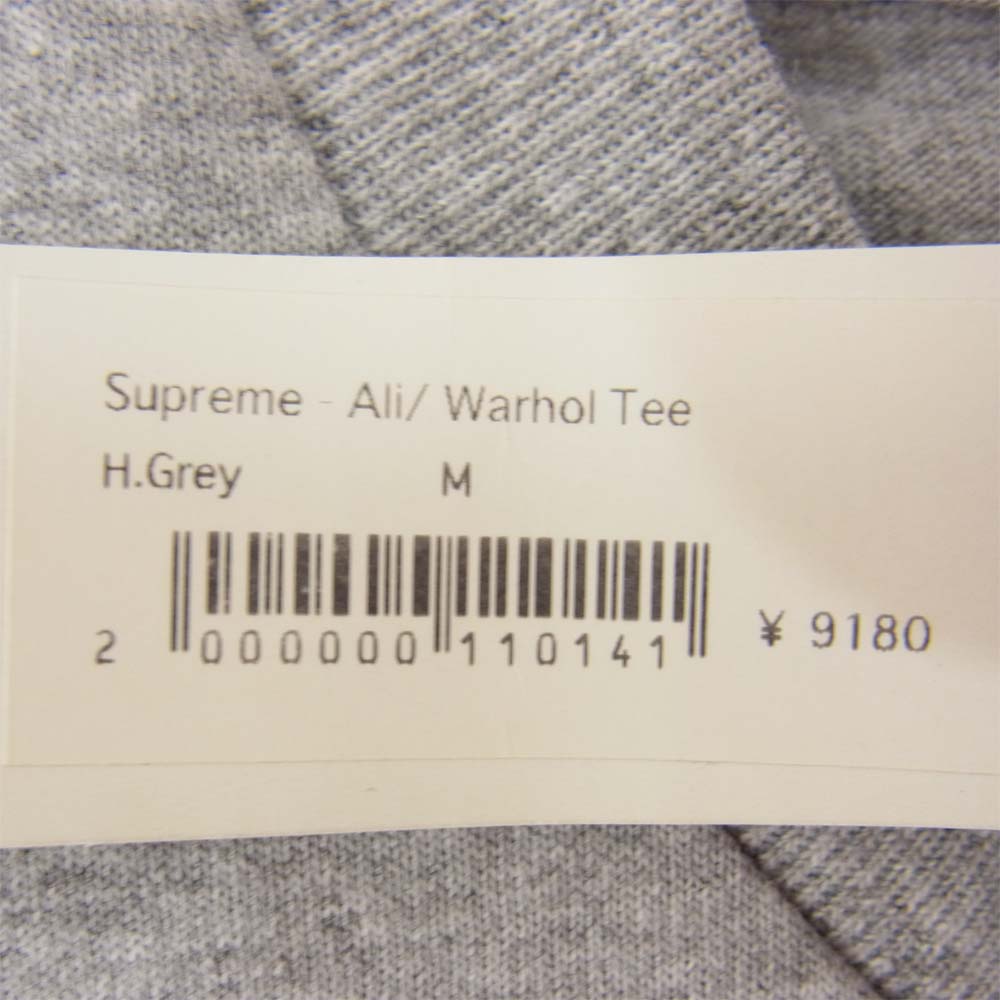 Supreme シュプリーム 16SS Ali Warhol モハメド アリ ウォーホル フォト 半袖 Tシャツ グレー グレー系 M【中古】