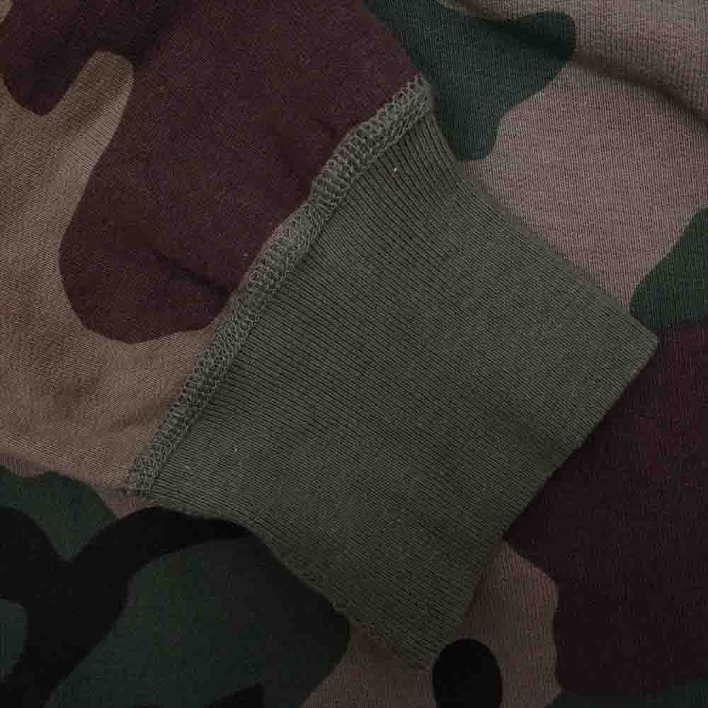 Supreme シュプリーム 15AW Box Logo Crewneck Woodland Camo ボックスロゴ クルーネック スウェット トレーナー グリーン系 M【中古】