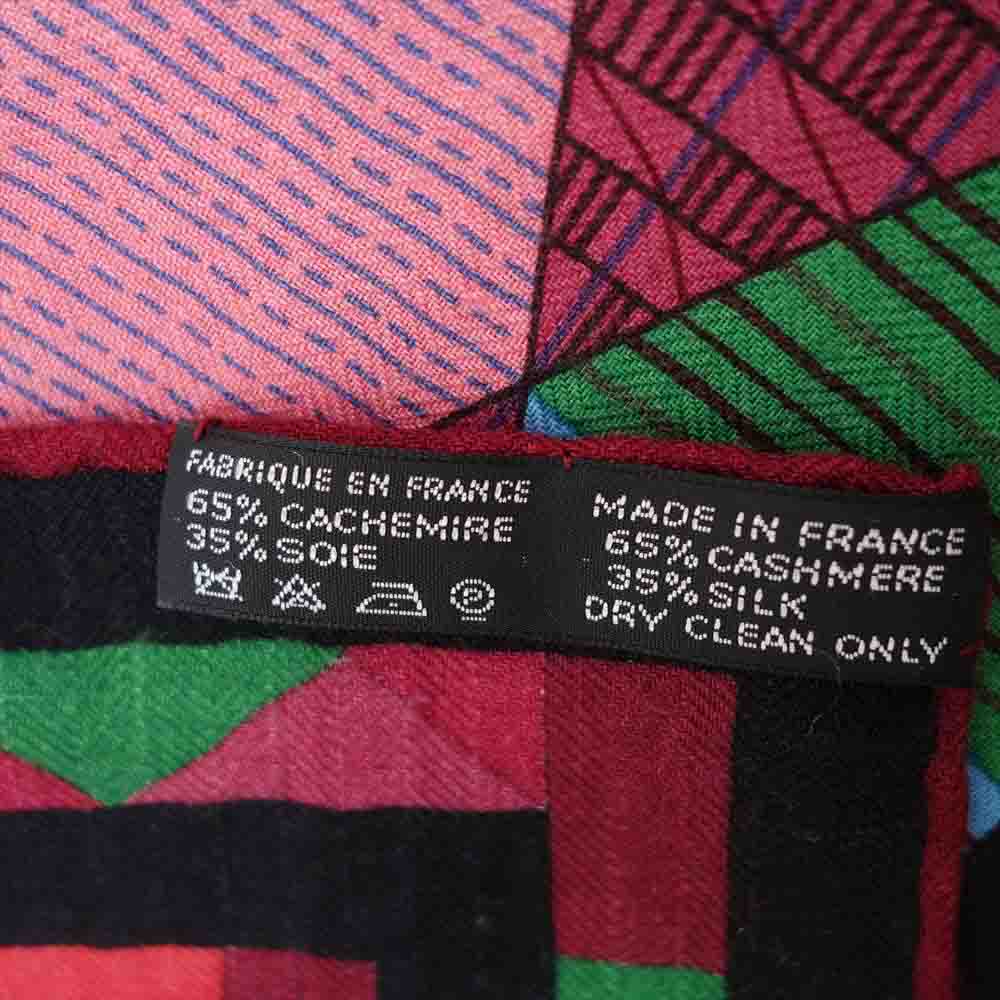 HERMES エルメス Patchwork Horse Shawl パッチワーク ハウス ショール 140 スカーフ ストール マルチカラー系【中古】