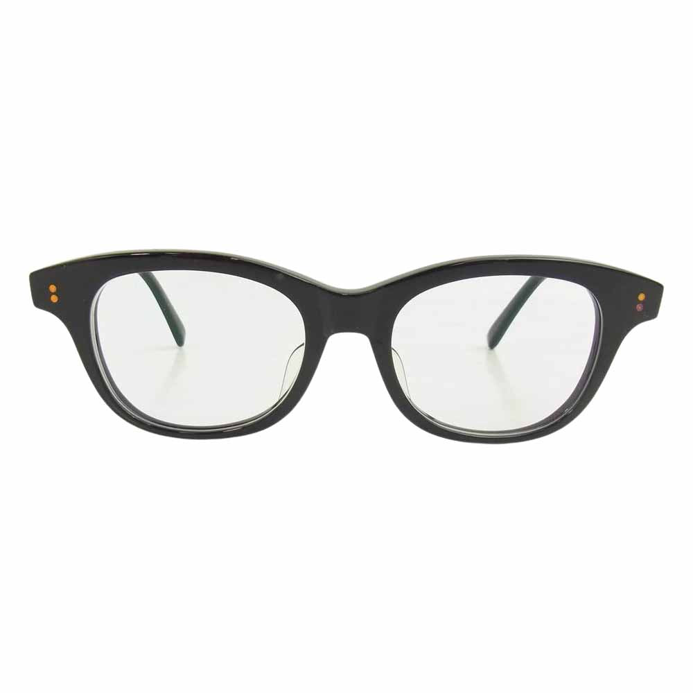 白山眼鏡 HANK ハンク 度入り レンズ 眼鏡 ブラック系【極上美品 