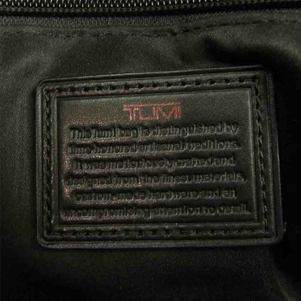 TUMI トゥミ 26110DH スリム デラックス ボート フォリオ 2way ブリーフ ケース ブラック系【中古】