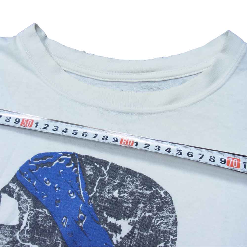 TENDERLOIN テンダーロイン T-TEE B.S バンダナ スカル プリント Tシャツ ホワイト系 L【中古】