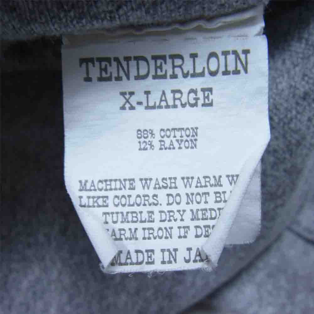 TENDERLOIN テンダーロイン T-TANK ロゴ プリント タンクトップ グレー系 XL【中古】