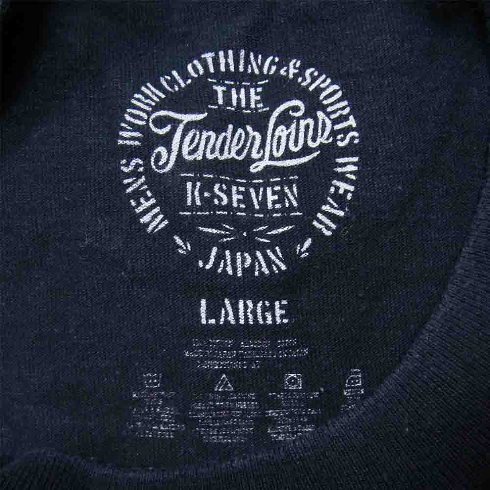 TENDERLOIN テンダーロイン T-N/S TEE イーグル プリント ノースリーブ Tシャツ ブラック系 L【中古】