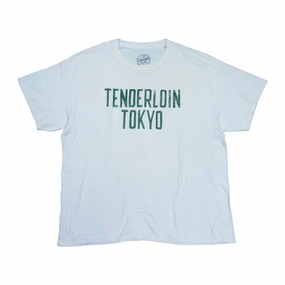 TENDERLOIN テンダーロイン T-TEE TOKYO プリント 半袖 Tシャツ ホワイト系 L【中古】
