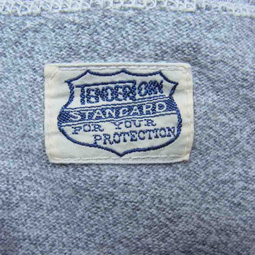 TENDERLOIN テンダーロイン T-TEE ロゴ 染み込み プリント 半袖 Tシャツ グレー系 XL【中古】