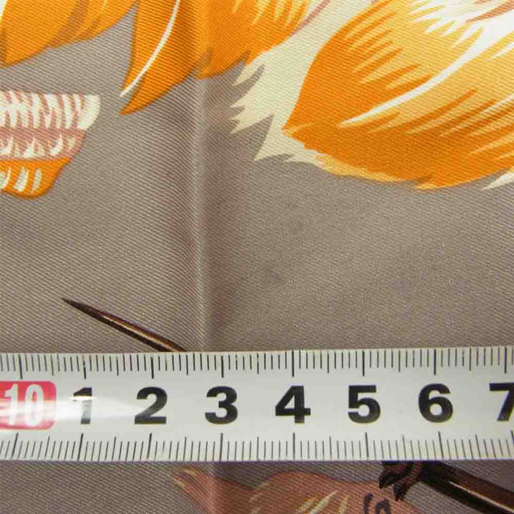 HERMES エルメス BRAZIL カレ90 ブラジル ホワイト系【中古】