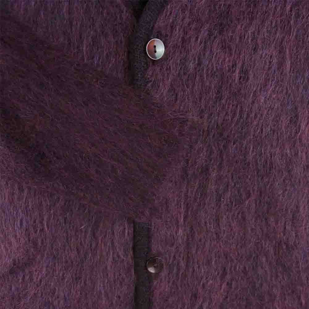 MASSES マシス MOHAIR CARDIGAN モヘア カーディガン ウール ナイロン 日本製 マルーン系 M【美品】【中古】