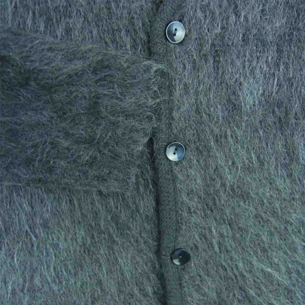 MASSES マシス MOHAIR CARDIGAN モヘア カーディガン ウール ナイロン 日本製 グレー系 M【美品】【中古】