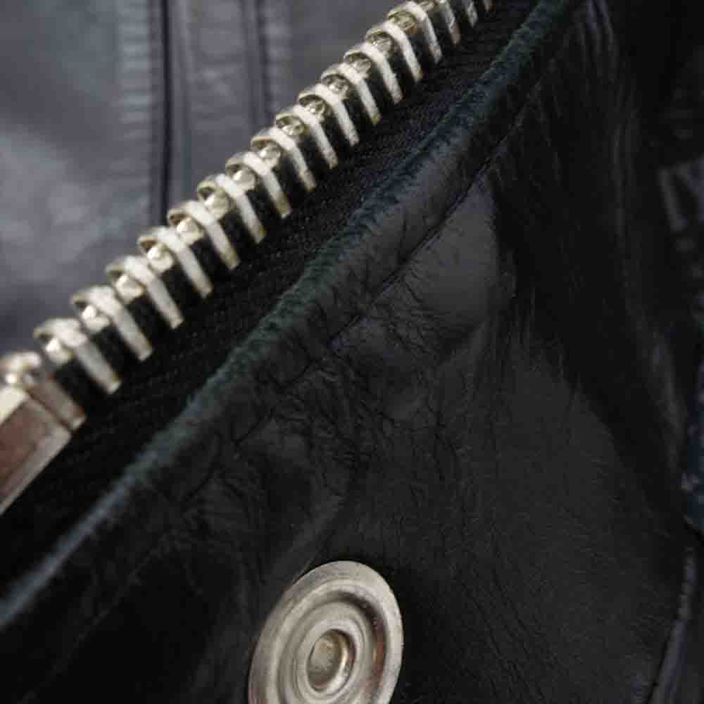 HYSTERIC GLAMOUR ヒステリックグラマー × Lewis Leathers ルイスレザー 17SS DOMINATOR ドミネーター スタッズ レザー ライダース ジャケット ブラック系 S【美品】【中古】