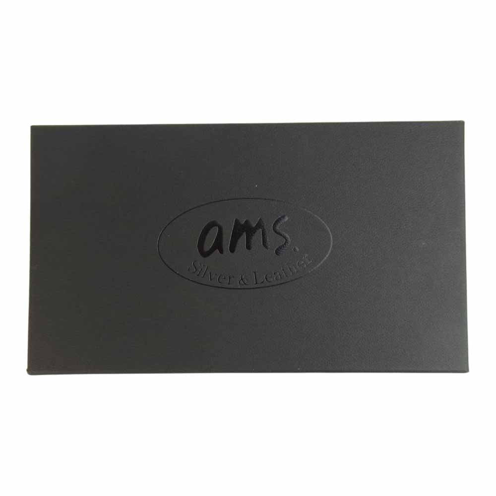 CHROME HEARTS クロムハーツ(原本無) ams購入証明書付属 REC F ZIP ゼロピラミッドスタッズコーナー ライトレザー ラウンドジップ ウォレット ブラック系【中古】