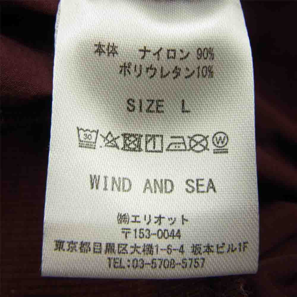 ウィンダンシー WDS-20S2-TPS-01 WDS NYLON S/S PULLOVER ナイロン 半袖 プルオーバー バーガンディ エンジ系 L【美品】【中古】