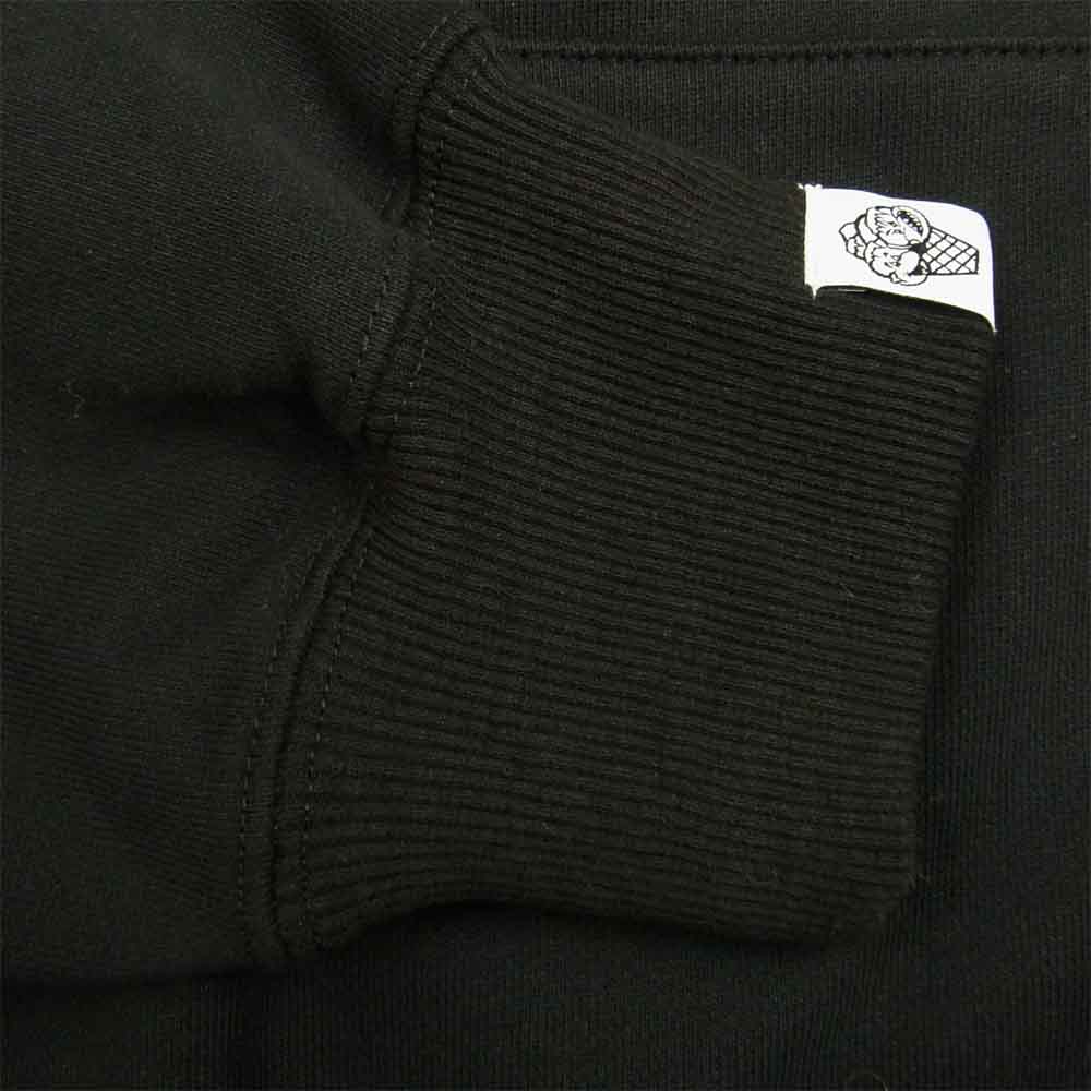 WIND AND SEA ウィンダンシー ICJP215SK005 ICECREAM COTTON HOODIE アイスクリーム コラボ プリント パーカー BLACK L ブラック系 L【新古品】【未使用】【中古】