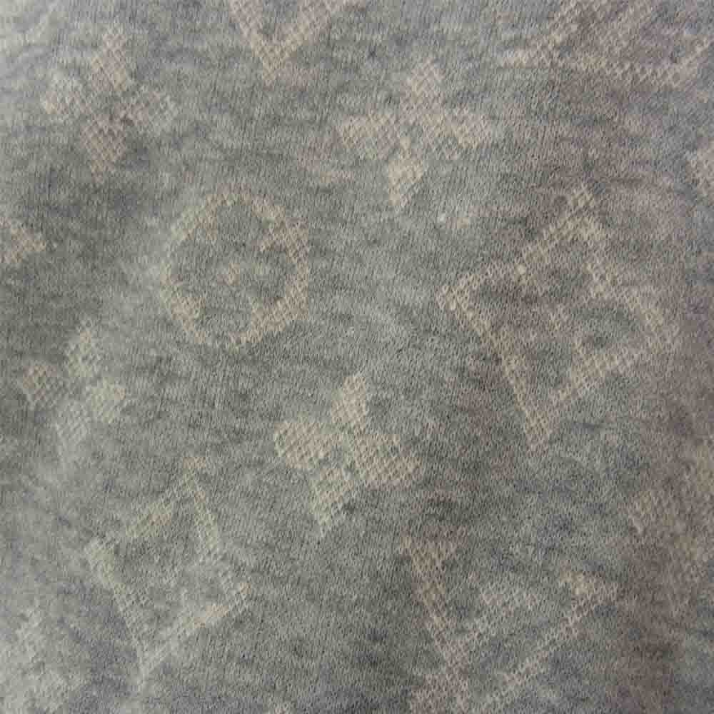 LOUIS VUITTON ルイ・ヴィトン 国内正規品 バック モノグラム シルク ポロシャツ グレー系 XS【中古】